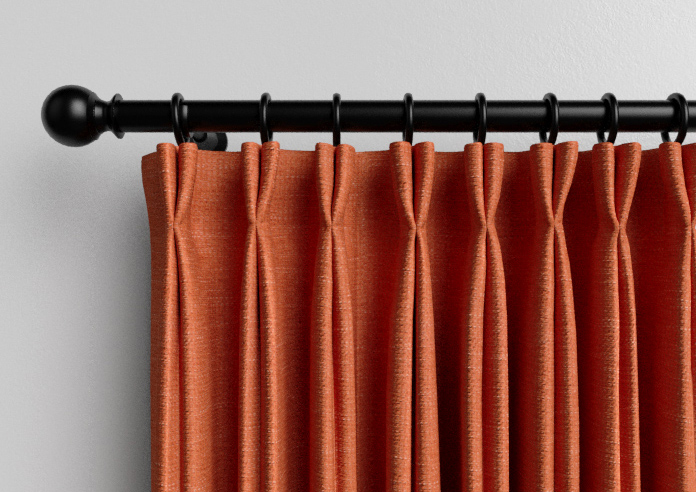 Carron, Tangerine - Made to Measure Curtains - Image 10